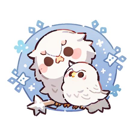 255212-2971725452-_lora_qline_0.9_,snowy owl,_(qline_),, masterpiece, best quality,.png